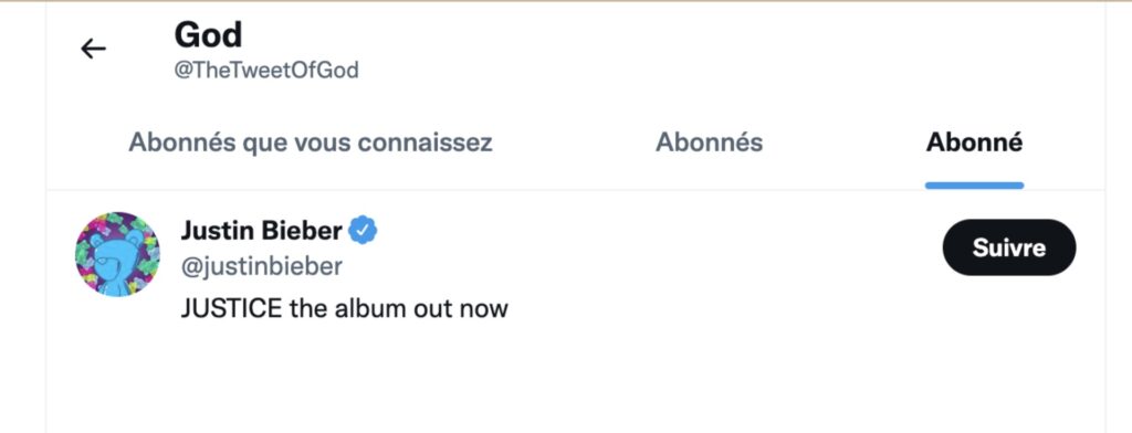 Dieu Twitter Justin Bieber Dieu Twitter Justin Bieber