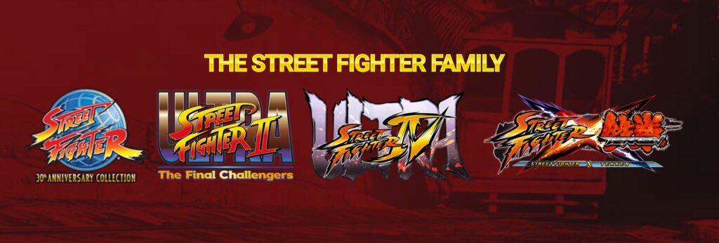Plusieurs logos de la saga Street Fighter // Source : Capcom