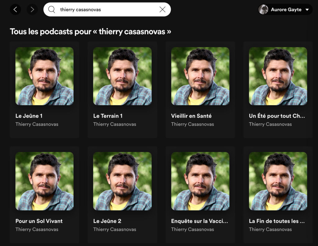 Les podcasts de Thierry Casasnovas sur le vaccin sont toujours disponibles // Source : Capture d'écran Numerama Les podcasts de Thierry Casasnovas sur le vaccin sont toujours disponibles // Source : Capture d'écran Numerama