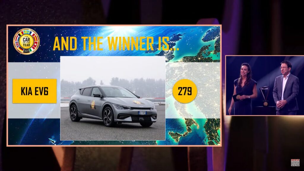 Kia EV6 Car of the Year 2022 // Source : Car of the year Kia EV6 Car of the Year 2022 // Source : Car of the year