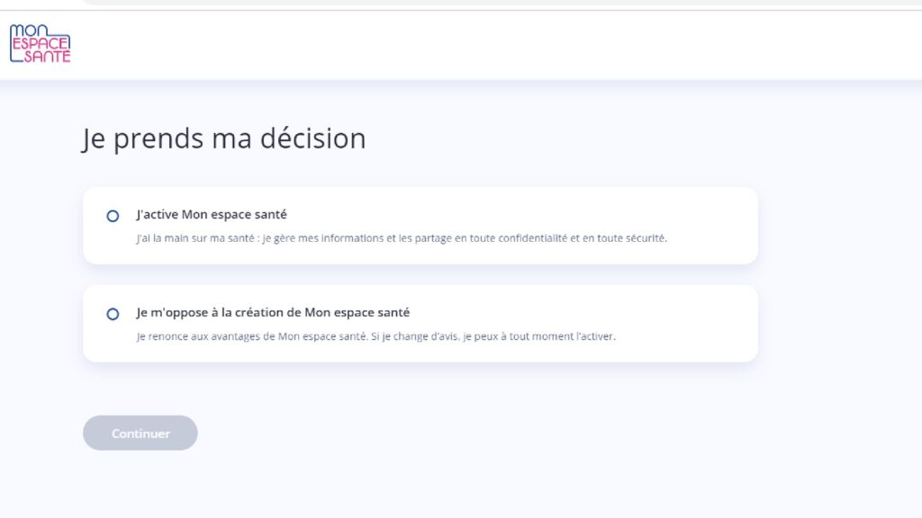 C'est à ce stade que vous pouvez vous opposer ou activer le compte. // Source : Capture d'écran