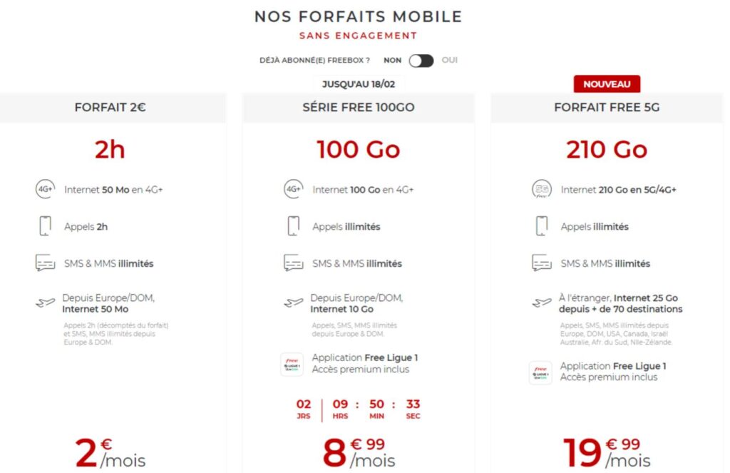 Free mobile forfait 100 Go Numérama Free mobile forfait 100 Go Numérama