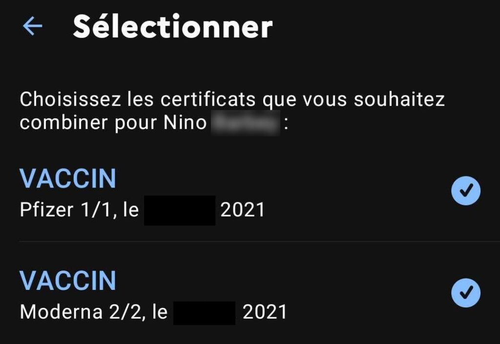 Il faut préalablement importer les certificats pour les fusionner // Source : Capture écran Numerama Il faut préalablement importer les certificats pour les fusionner // Source : Capture écran Numerama