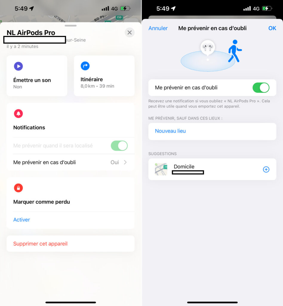 AirPods localiser AirPods localiser