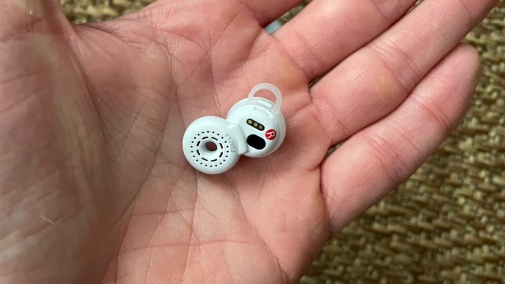 L'intérieur des écouteurs Sony LinkBuds // Source : Maxime Claudel L'intérieur des écouteurs Sony LinkBuds // Source : Maxime Claudel