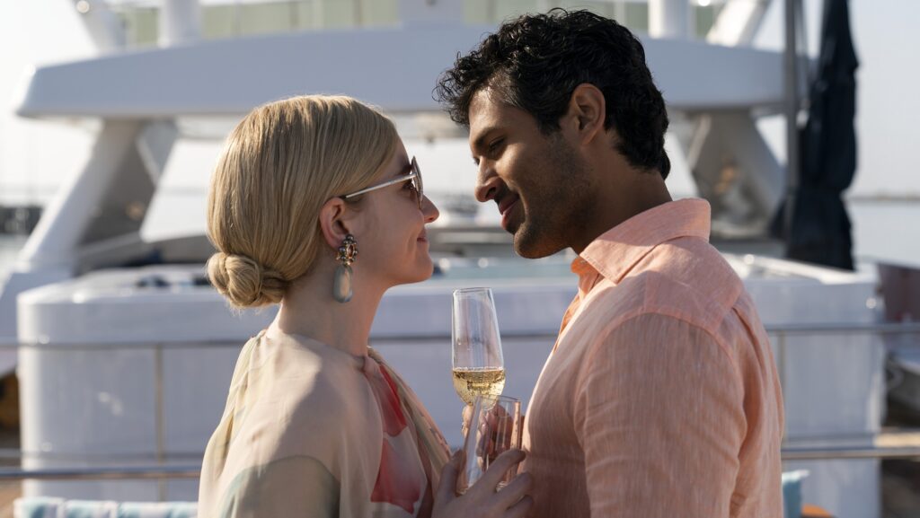 Champagne, amour et yacht à Ibiza // Source : Aaron Epstein/Netflix Champagne, amour et yacht à Ibiza // Source : Aaron Epstein/Netflix