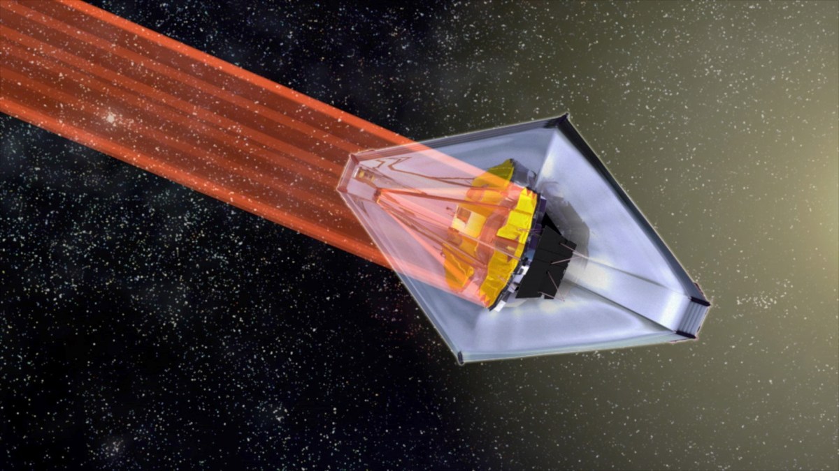 James Webb dans l'espace, vue d'artiste. // Source : NASA's Goddard Space Flight Center James Webb dans l'espace, vue d'artiste. // Source : NASA's Goddard Space Flight Center