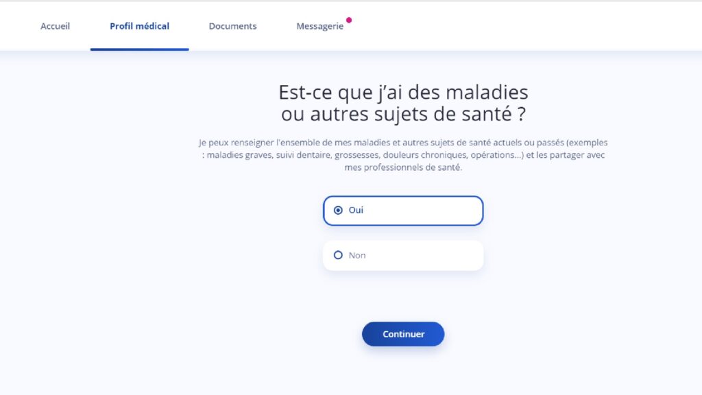 De premières infos sont à renseigner à la première connexion. // Source : Capture d'écran 