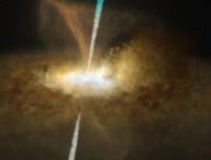 Vue d'artiste du noyau de Messier 77. // Source : ESO/M. Kornmesser and L. Calçada (image recadrée) Vue d'artiste du noyau de Messier 77. // Source : ESO/M. Kornmesser and L. Calçada (image recadrée)