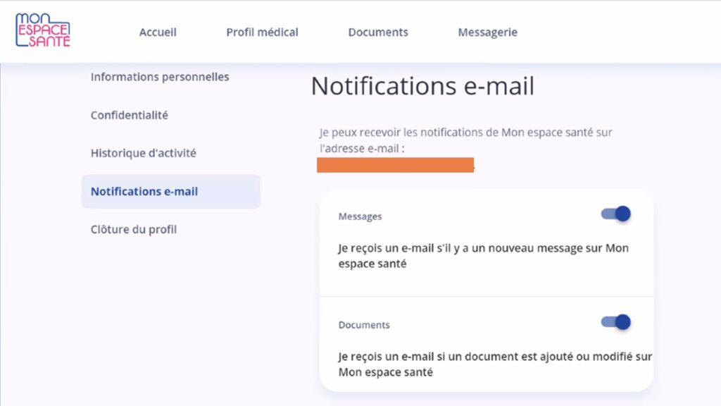 Activer ou désactiver les notifications est possible. // Source : Capture d'écran Activer ou désactiver les notifications est possible. // Source : Capture d'écran