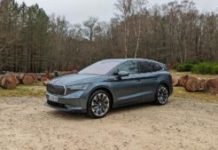 Skoda Enyaq iV // Source : Raphaelle Baut pour Numerama Skoda Enyaq iV // Source : Raphaelle Baut pour Numerama