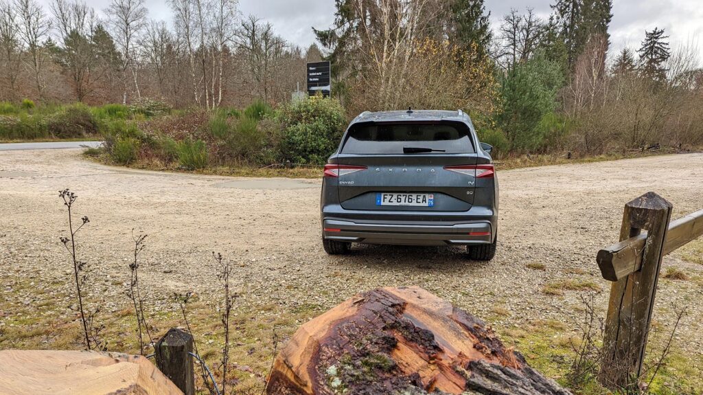 Skoda Enyaq iV 80 // Source : Raphaelle Baut pour Numerama Skoda Enyaq iV 80 // Source : Raphaelle Baut pour Numerama