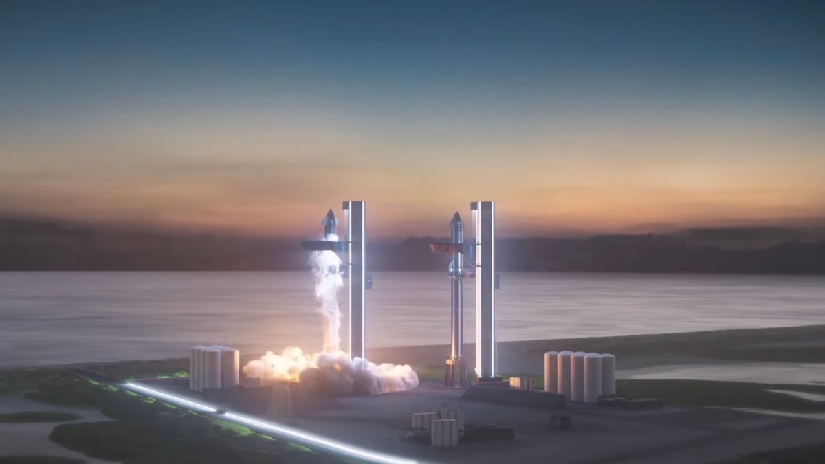 Une projection de Starship // Source : YT/SpaceX Une projection de Starship // Source : YT/SpaceX