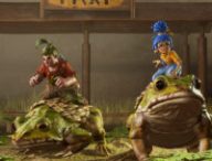 Les protagonistes d'It Takes Two chevauchent des crapauds // Source : Electronic Arts Les protagonistes d'It Takes Two chevauchent des crapauds // Source : Electronic Arts