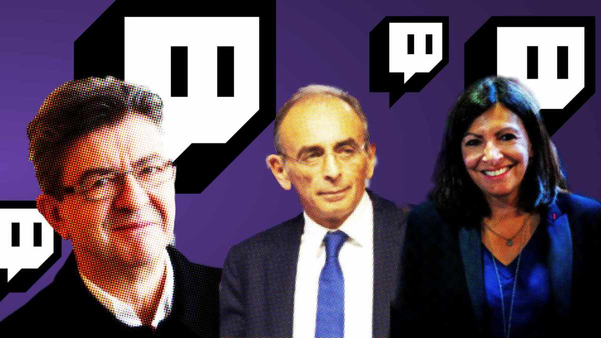 Les candidats sur Twitch // Source : Numerama Les candidats sur Twitch // Source : Numerama