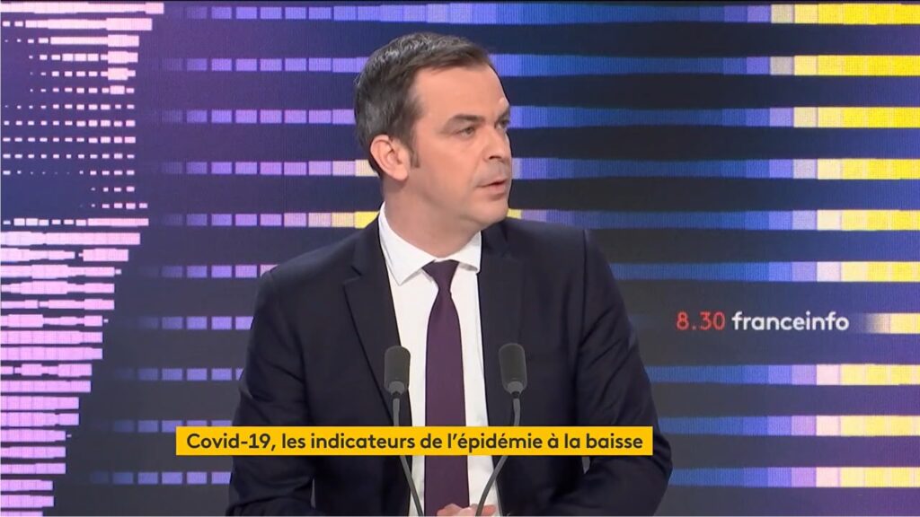 Olivier Véran le 16 février 2022 // Source : Capture d'écran Olivier Véran le 16 février 2022 // Source : Capture d'écran