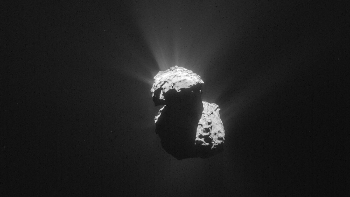 67P/Churyumov-Gerasimenko. // Source : ESA/Rosetta/NAVCAM – CC BY-SA IGO 3.0 67P/Churyumov-Gerasimenko. // Source : ESA/Rosetta/NAVCAM – CC BY-SA IGO 3.0