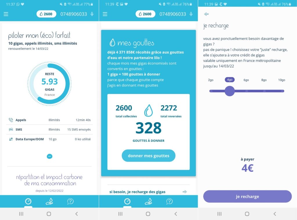 L'application Source. // Source : Bouygues Télécom L'application Source. // Source : Bouygues Télécom