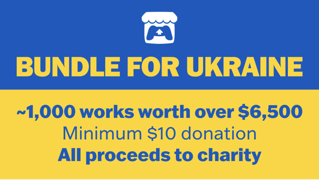 Bundle de jeux vidéo pour l'Ukraine // Source : itch.io Bundle de jeux vidéo pour l'Ukraine // Source : itch.io