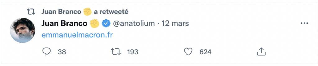 Un retweet de son propre tweet Un retweet de son propre tweet