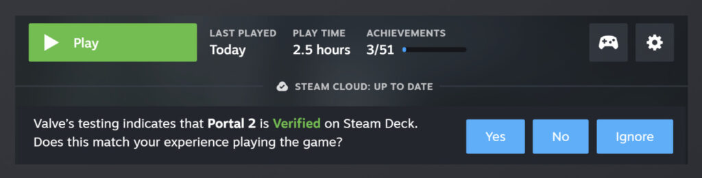 Quand le Steam Deck vous demande votre avis // Source : Valve Quand le Steam Deck vous demande votre avis // Source : Valve