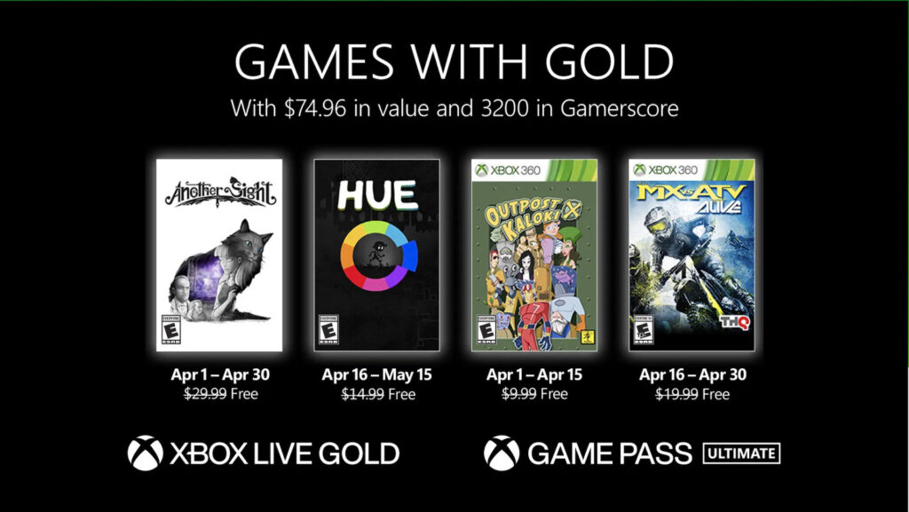 Les jeux Xbox offerts en avril 2022 // Source : Microsoft Les jeux Xbox offerts en avril 2022 // Source : Microsoft