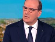 Jean Castex sur TF1, lors de l'annonce de la levée de ces mesures, le 3 mars 2022. // Source : TF1