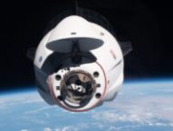 La capsule approchant de l'ISS, à l'arrvée de l'équipage Crew-2. // Source : Flickr/CC/Nasa Johnson