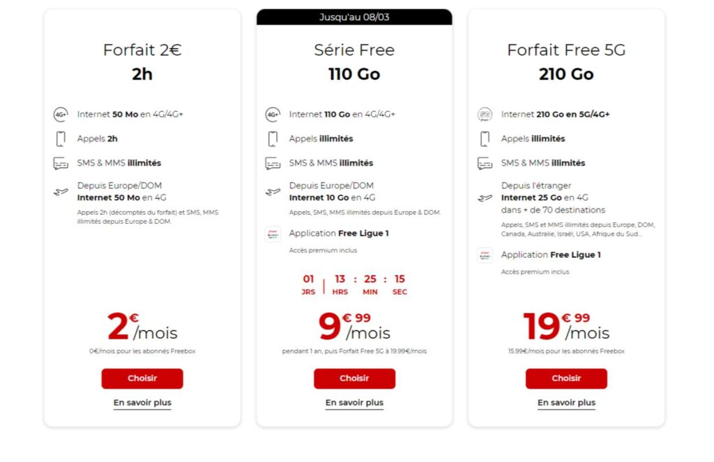 Free forfait numérama Mars 2022 Free forfait numérama Mars 2022