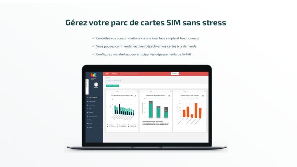 Vous pouvez contrôler votre réseau en temps réel. // Source : Wireless Logic Vous pouvez contrôler votre réseau en temps réel. // Source : Wireless Logic