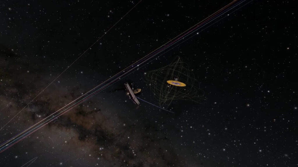 James Webb et Gaia, illustration. // Source : Capture d'écran YouTube European Space Agency, ESA James Webb et Gaia, illustration. // Source : Capture d'écran YouTube European Space Agency, ESA