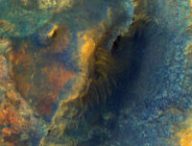 Le possible site d'atterrissage. // Source : NASA/JPL/UArizona (recadré)