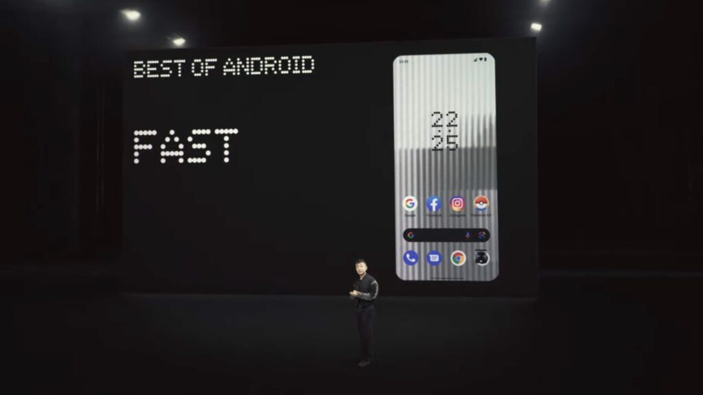 Carl Pei lors de l’officialisation du Nothing Phone. // Source : Nothing Carl Pei lors de l’officialisation du Nothing Phone. // Source : Nothing