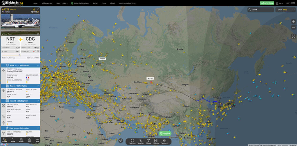 Paris-Tokyo Flightradar24 Paris-Tokyo Flightradar24