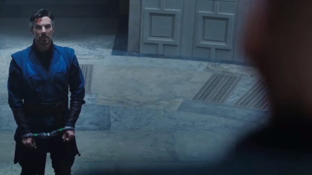 La scène avec Patrick Stewart dans le trailer (on l'aperçoit sur la droite et on entend sa voix). // Source : Marvel La scène avec Patrick Stewart dans le trailer (on l'aperçoit sur la droite et on entend sa voix). // Source : Marvel