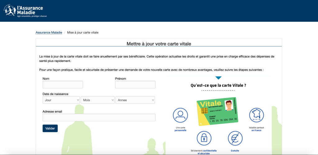 La page d'accueil du site malveillant est très réaliste // Source : Capture d'écran Numerama La page d'accueil du site malveillant est très réaliste // Source : Capture d'écran Numerama