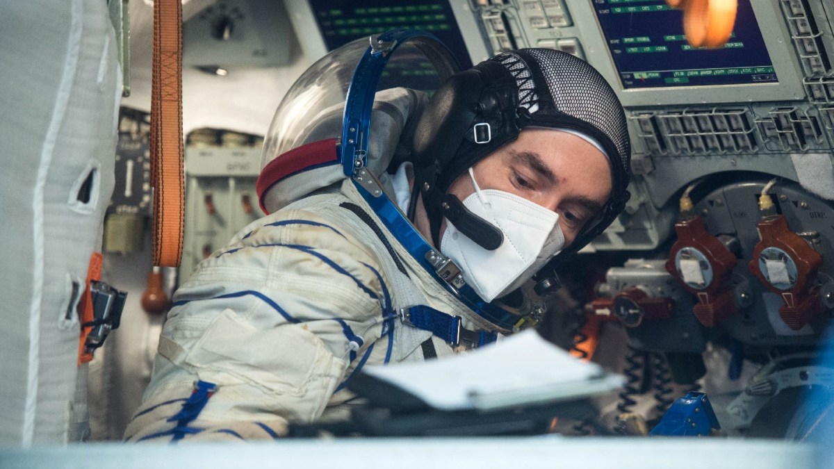 Pyotr Dubrov, cosmonaute à bord de l'ISS. // Source : NASA Pyotr Dubrov, cosmonaute à bord de l'ISS. // Source : NASA