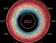 Modélisation du réchauffement de la planète. // Source : Ed Hawkins