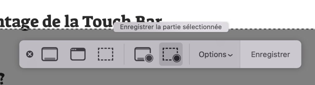 macOS permet de filmer son écran. // Source : Capture Numerama macOS permet de filmer son écran. // Source : Capture Numerama