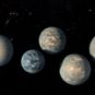 Exoplanètes du système TRAPPIST-1. // Source : NASA's Goddard Space Flight Center Exoplanètes du système TRAPPIST-1. // Source : NASA's Goddard Space Flight Center