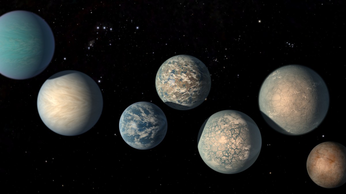 Exoplanètes du système TRAPPIST-1. // Source : NASA's Goddard Space Flight Center Exoplanètes du système TRAPPIST-1. // Source : NASA's Goddard Space Flight Center