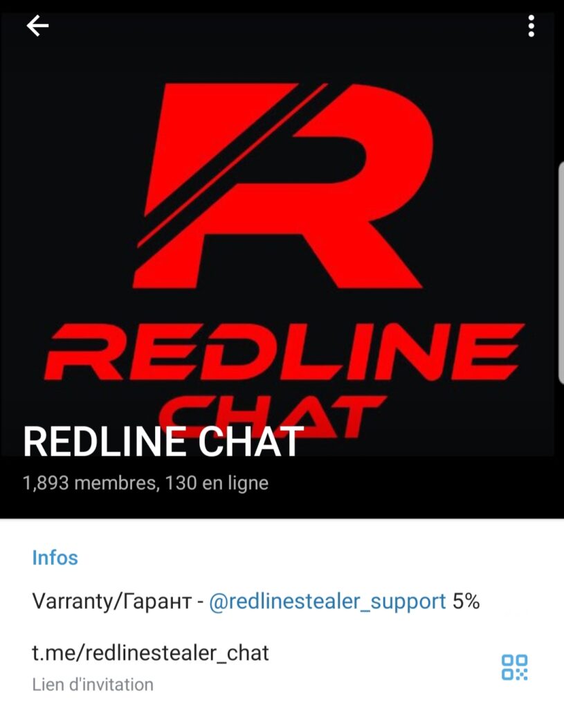 Des chats entre utilisateurs du malware RedLine existent sur Telegram pour récupérer des mots de passe. // Source : Numerama Des chats entre utilisateurs du malware RedLine existent sur Telegram pour récupérer des mots de passe. // Source : Numerama