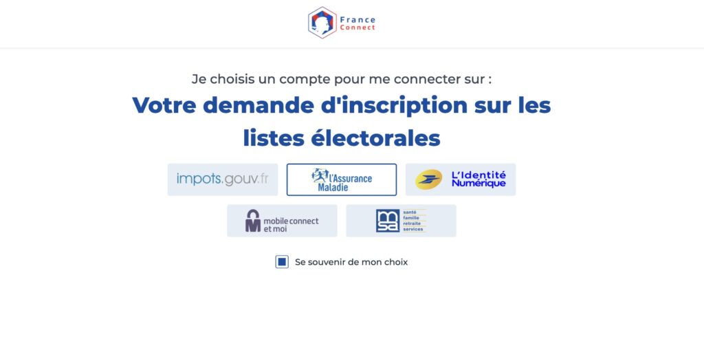 L'identification depuis France Connect. // Source : Capture d'écran Numerama L'identification depuis France Connect. // Source : Capture d'écran Numerama