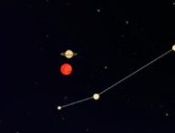 Mars et Saturne. // Source : Nino Barbey pour Numerama Mars et Saturne. // Source : Nino Barbey pour Numerama