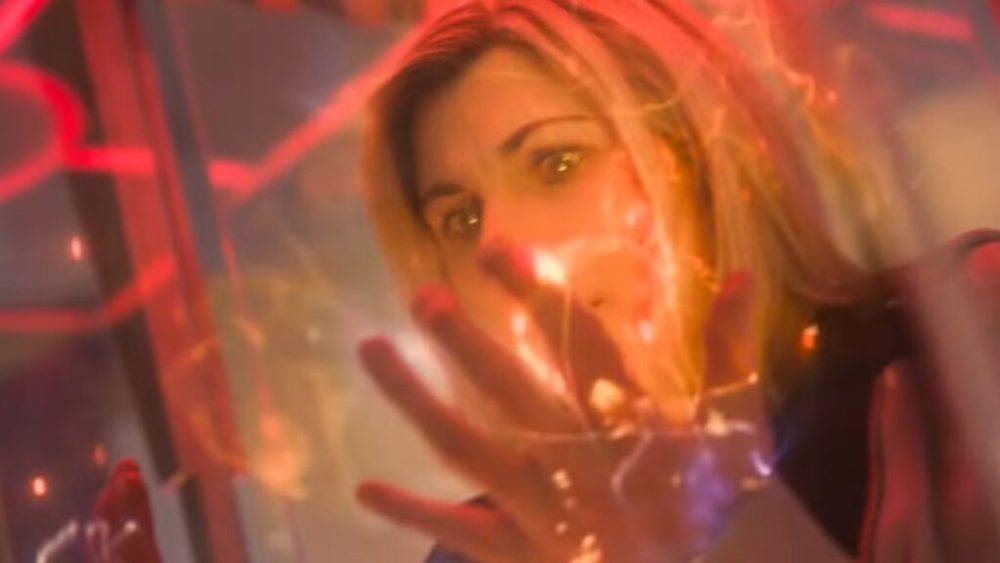 Jodie Whittaker / Thirtheen lors de sa régénération. // Source : BBC Jodie Whittaker / Thirtheen lors de sa régénération. // Source : BBC
