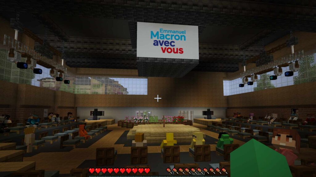 La salle du palais des congrès virtuel // Source : Numerama La salle du palais des congrès virtuel // Source : Numerama