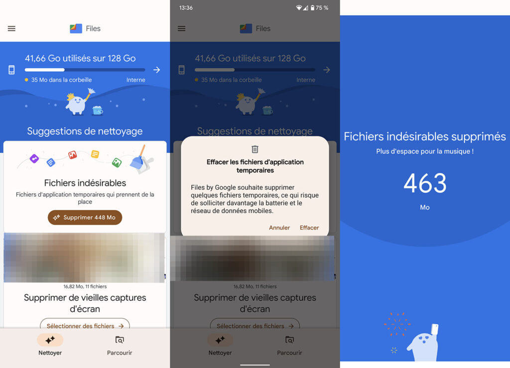 fichiers indésirables Android fichiers indésirables Android