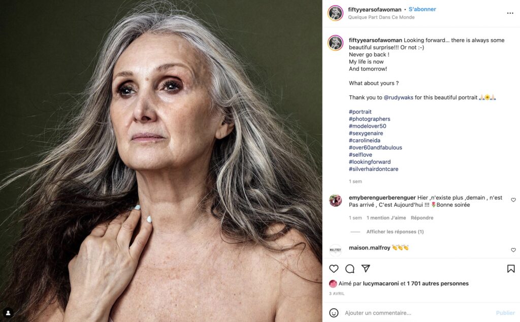 Source : Instagram/fiftyyearsofawoman
