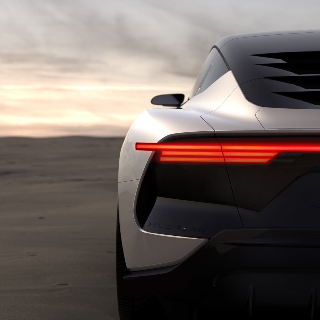 L'image de la future DeLorean // Source : Twitter/deloreanmotorco
