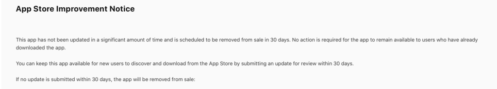 Nouvelle règle sur l'App Store // Source : Twitter Nouvelle règle sur l'App Store // Source : Twitter
